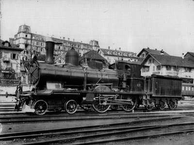 Express Locomotive A 2/4 No. 418 of the Swiss Federal Railways by Georg Wilhelm Hecklau